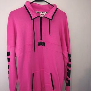 HOLIDAY SALE - Oversized PINK Quarter Zip